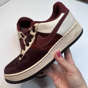 Nike Air Force 1 AF1 Deep Burgundy Sneakers